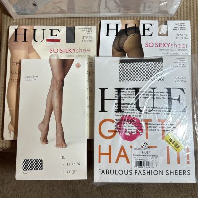 4 Pair Of Pantyhose ( 3 Pair HUE/ 1 Pair A New Day) Sz 2,3, XL